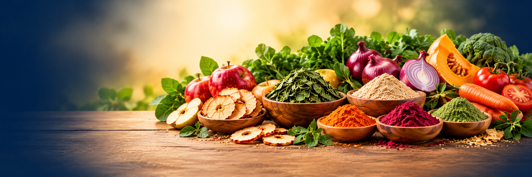 Fresh produce and dehydrated food ingredients